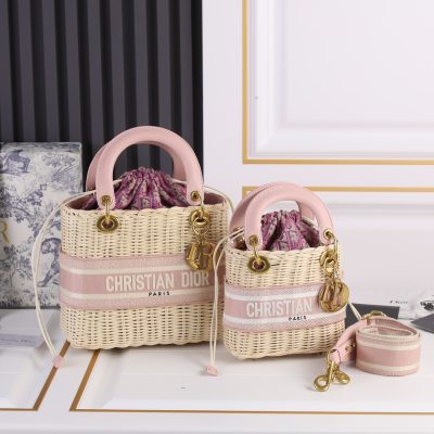 Wholesale Luxury Dior Lady D Bag-Pink