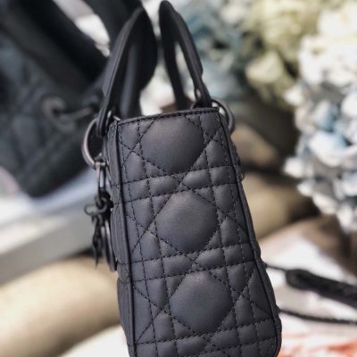 Alternative view of Wholesale Luxury Dior Aaa-Mini Lady Dr Bag Pure-Black/Pink/Grey