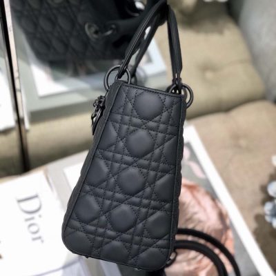 Alternative view of Wholesale Luxury Dior Aaa-Medium Lady Dr Bag Black/Pink/Grey