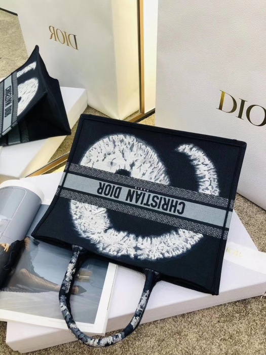 Wholesale Luxury Dior Aaa-Blue Multicolor Tie Book Tote 41Cm - Image 2