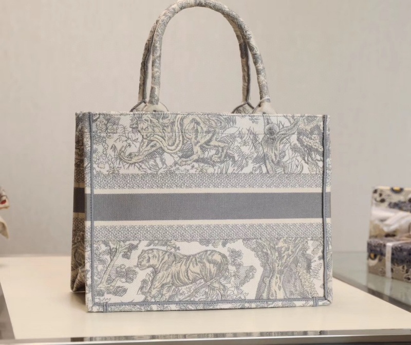 Wholesale Luxury Dior Small Book Tote Gray/Pink/Blue - Image 5