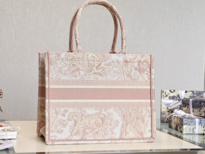 Wholesale Luxury Dior Small Book Tote Gray/Pink/Blue - Image 6