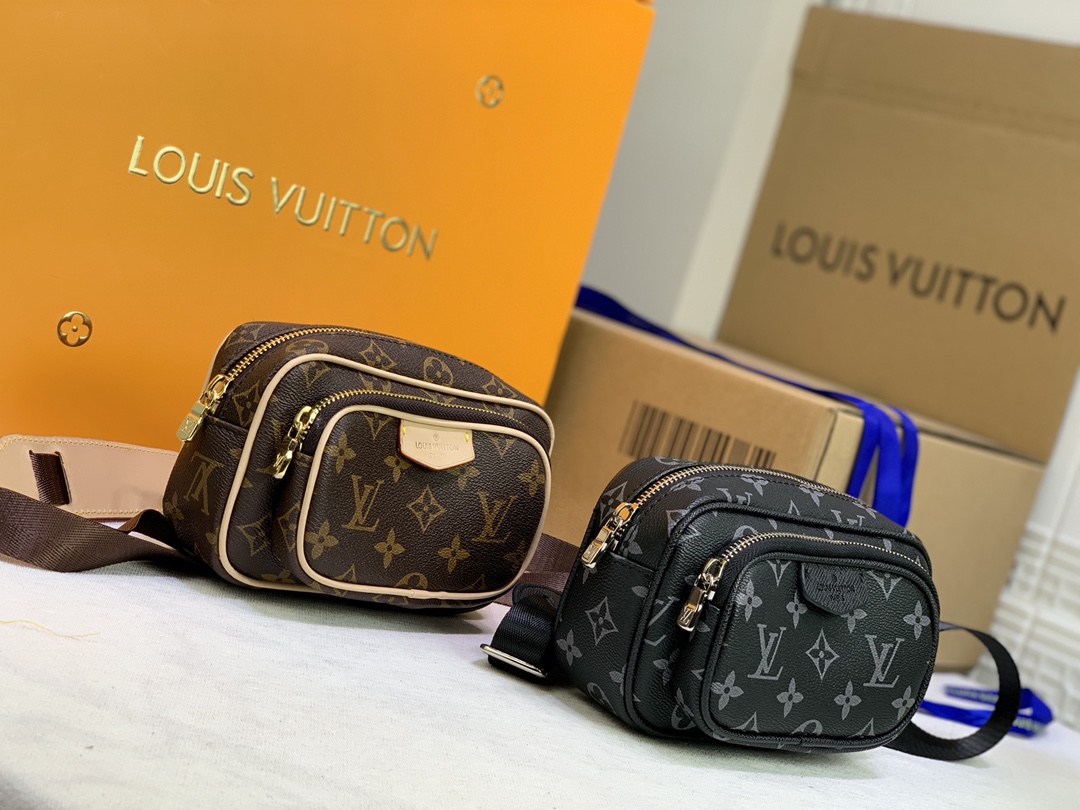 Wholesale Luxury Louis Vuitton Taigarama Outdoor Pouch Brown/Black