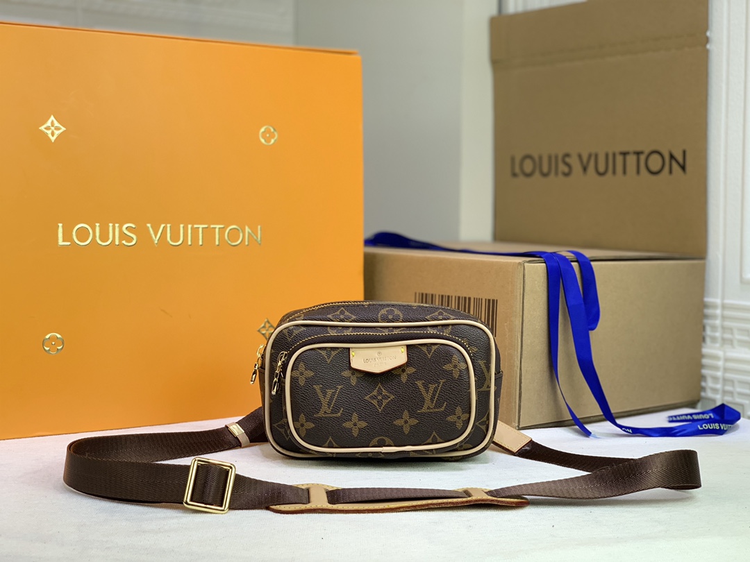 Wholesale Luxury Louis Vuitton Taigarama Outdoor Pouch Brown/Black - Image 2