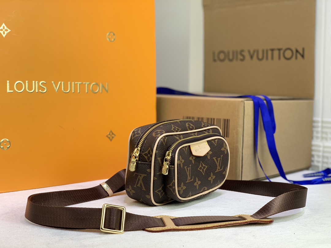 Wholesale Luxury Louis Vuitton Taigarama Outdoor Pouch Brown/Black - Image 3