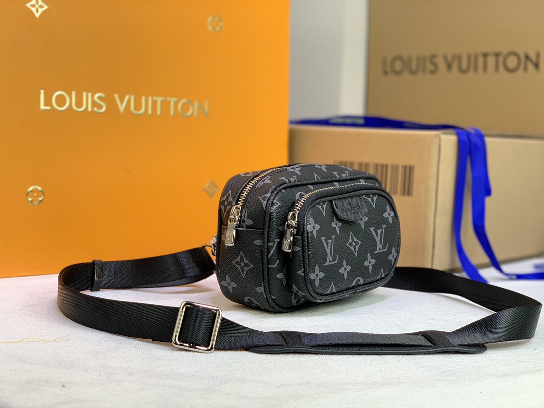 Wholesale Luxury Louis Vuitton Taigarama Outdoor Pouch Brown/Black - Image 8