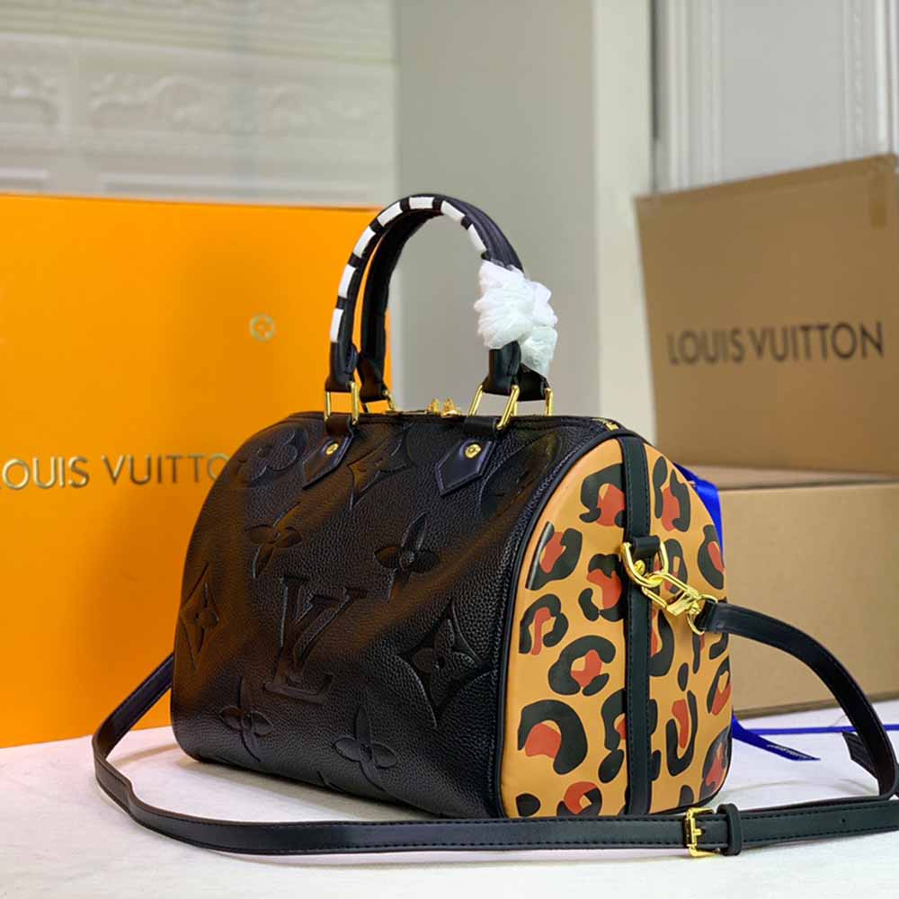 Wholesale Luxury Louis Vuitton Leopard Speedy Bandouliere 30/ Embossed - Image 9