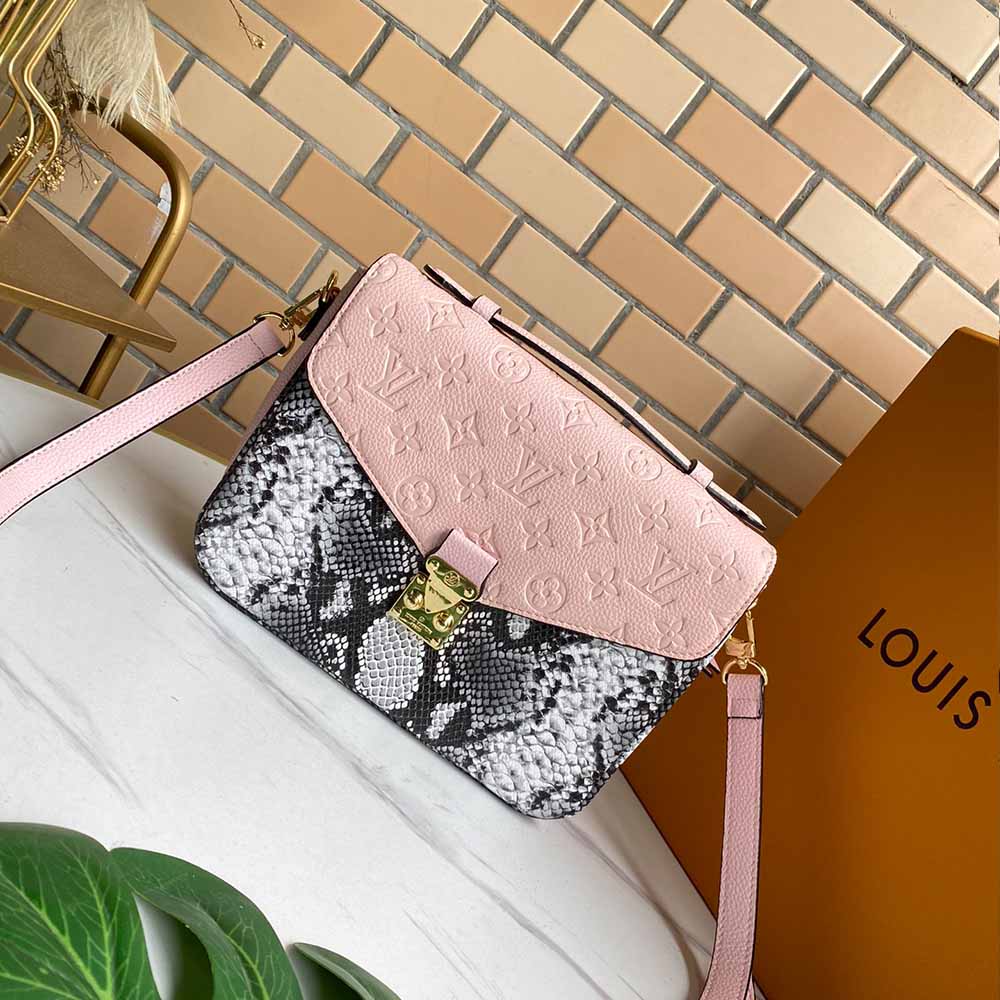Wholesale Luxury Louis Vuitton Pochette Metis M40780 Beige/Pink/Black/Navy/Red - Image 11