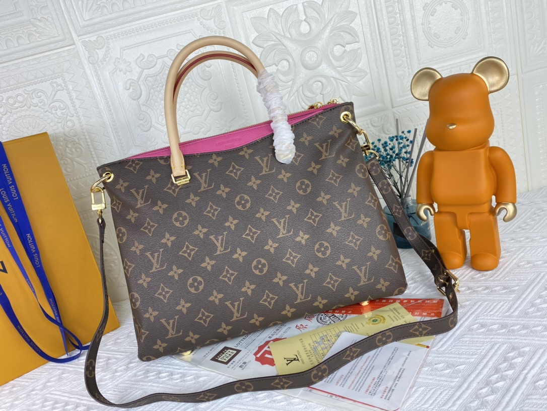 Wholesale Luxury Louis Vuitton Pallas Mm Monogram Black/Red/Pink - Image 13