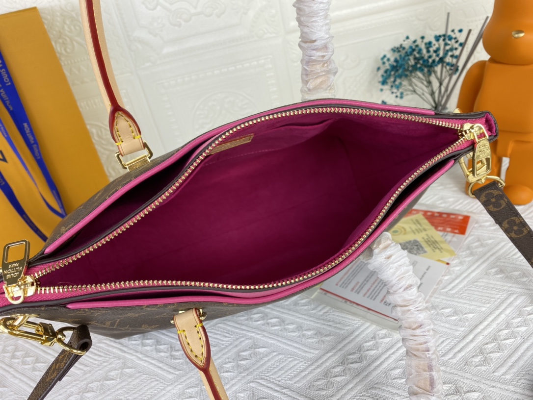 Wholesale Luxury Louis Vuitton Pallas Mm Monogram Black/Red/Pink - Image 16