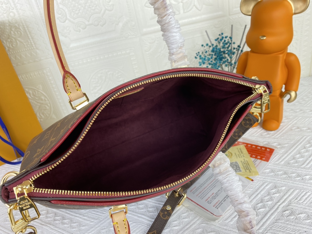 Wholesale Luxury Louis Vuitton Pallas Mm Monogram Black/Red/Pink - Image 20
