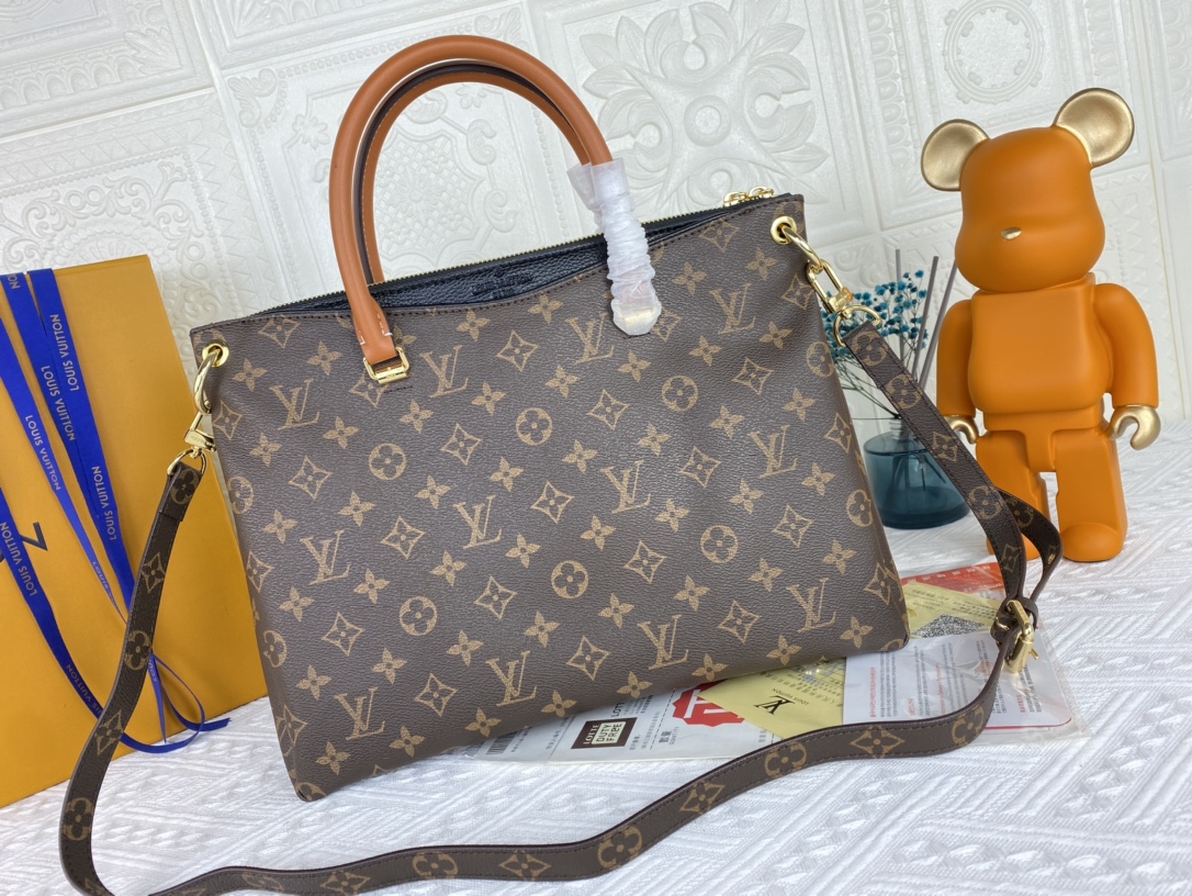 Wholesale Luxury Louis Vuitton Pallas Mm Monogram Black/Red/Pink - Image 5