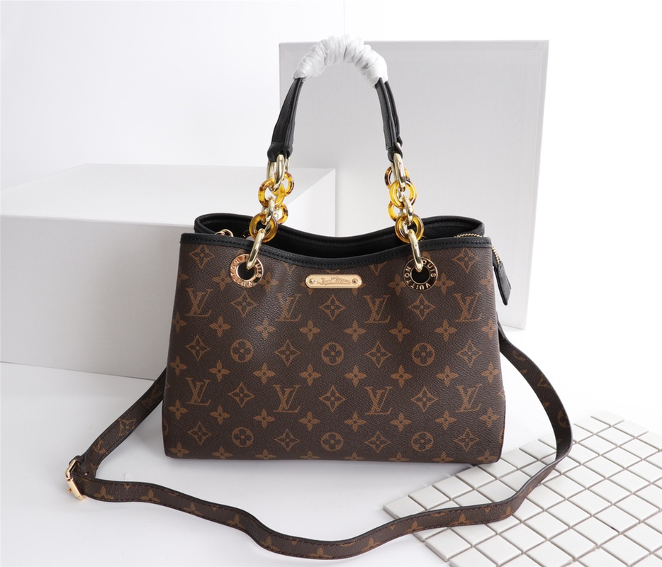 Wholesale Luxury Louis Vuitton Classic Monogram Handle Bag With Strap - Image 2