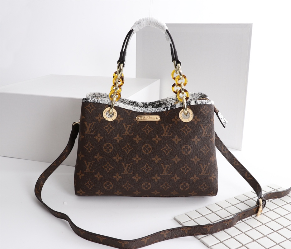 Wholesale Luxury Louis Vuitton Classic Monogram Handle Bag With Strap - Image 12