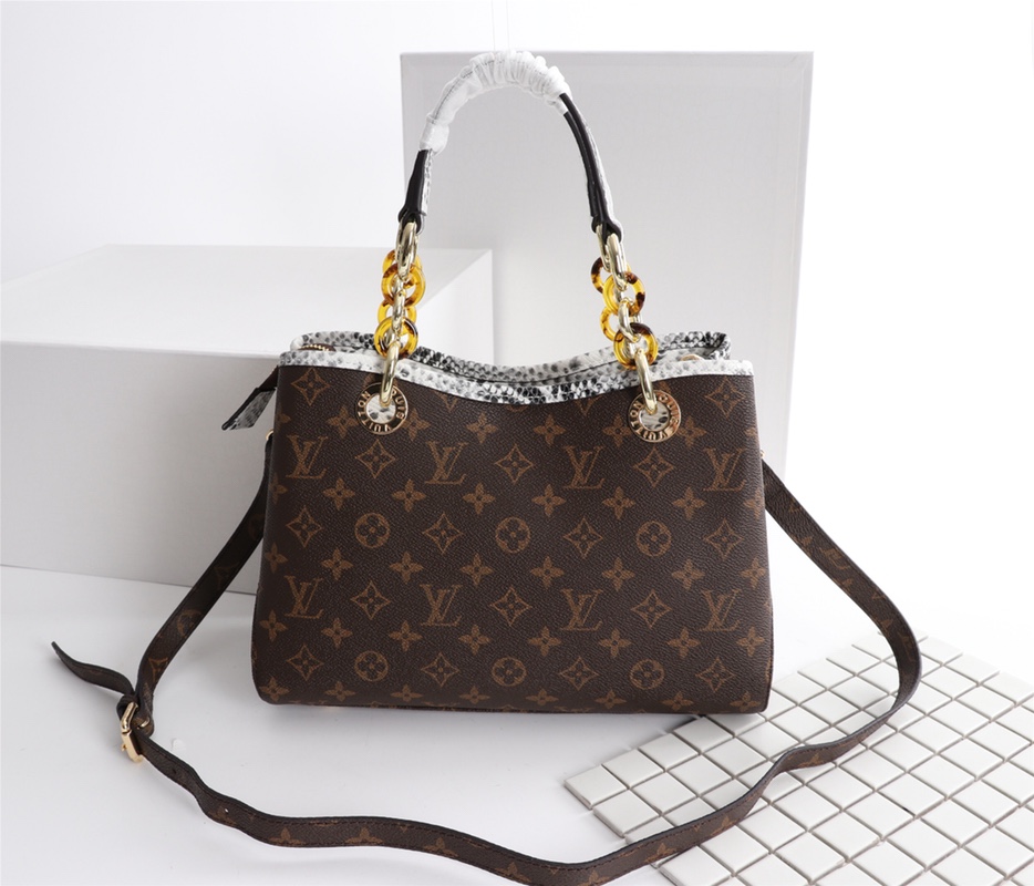 Wholesale Luxury Louis Vuitton Classic Monogram Handle Bag With Strap - Image 14