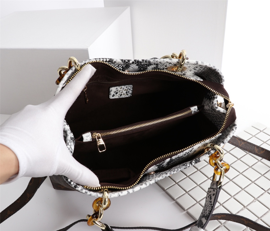Wholesale Luxury Louis Vuitton Classic Monogram Handle Bag With Strap - Image 16