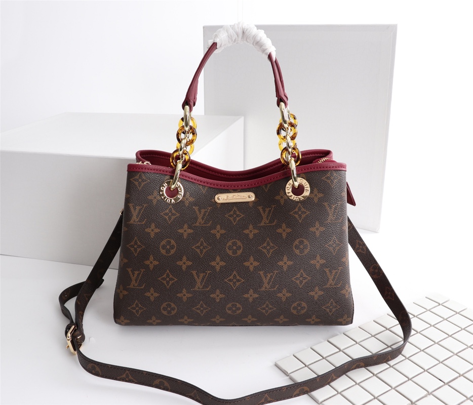 Wholesale Luxury Louis Vuitton Classic Monogram Handle Bag With Strap - Image 17