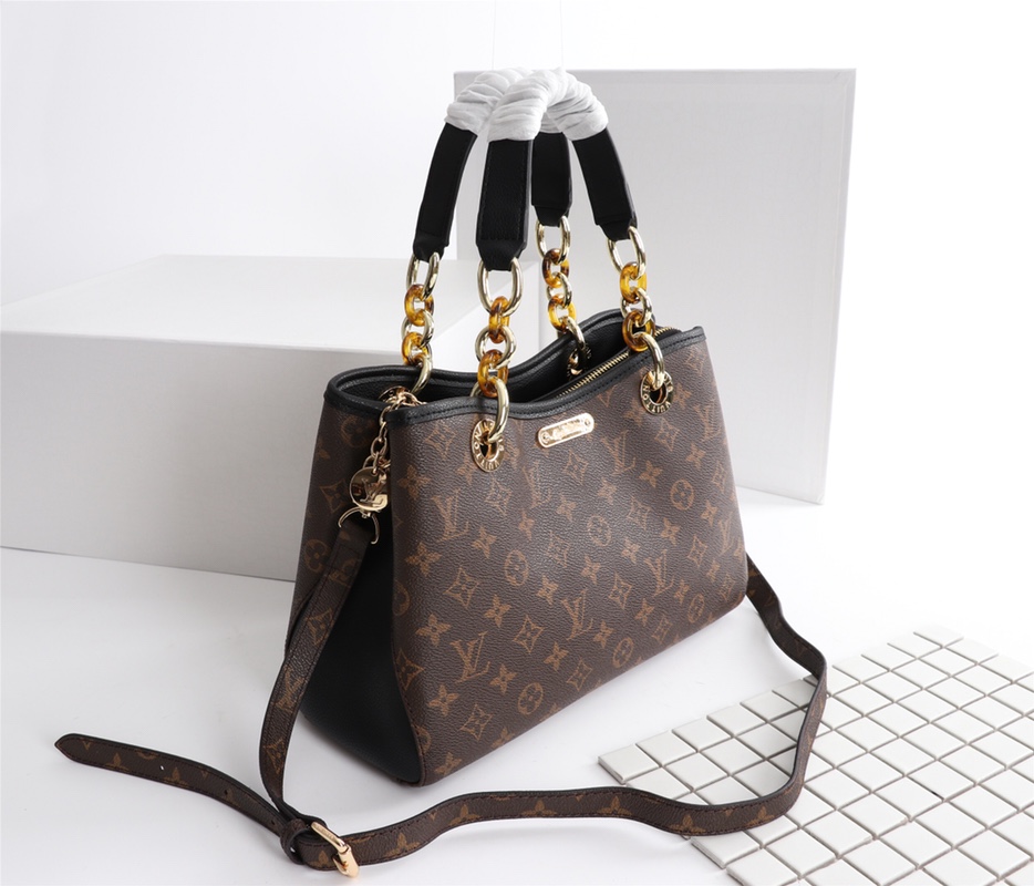 Wholesale Luxury Louis Vuitton Classic Monogram Handle Bag With Strap - Image 3