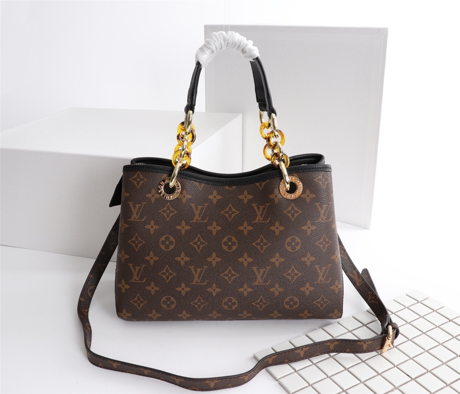 Wholesale Luxury Louis Vuitton Classic Monogram Handle Bag With Strap - Image 4