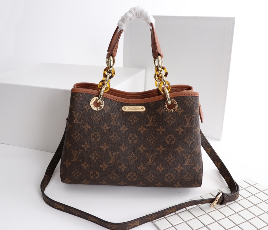 Wholesale Luxury Louis Vuitton Classic Monogram Handle Bag With Strap - Image 7