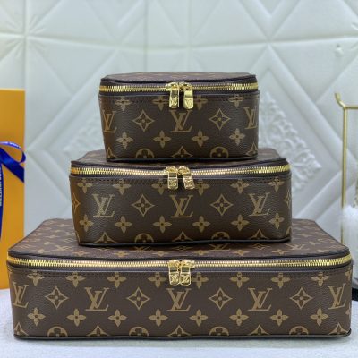 Wholesale Luxury Louis Vuitton Packing Cube Pm/Mm/Gm Brown