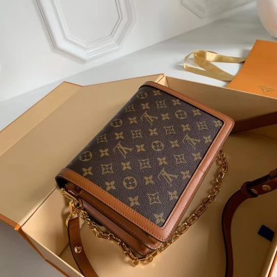 Alternative view of Wholesale Luxury Louis Vuitton Dauphine Mm/Mini Brown Mono