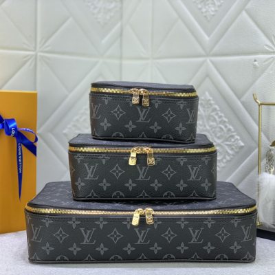 Wholesale Luxury Louis Vuitton Packing Cube Pm/Mm/Gm Black Monogram