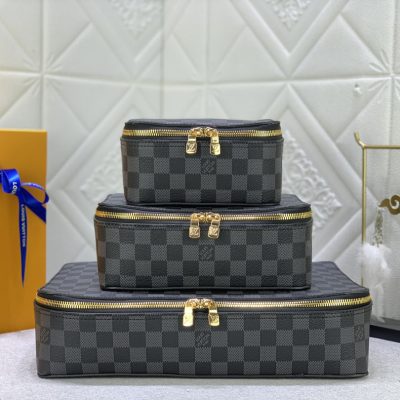 Wholesale Luxury Louis Vuitton Packing Cube Pm/Mm/Gm Black