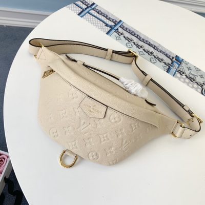 Wholesale Luxury Louis Vuitton Aaa-Monogram Empreinte Bumbag Black/Beige