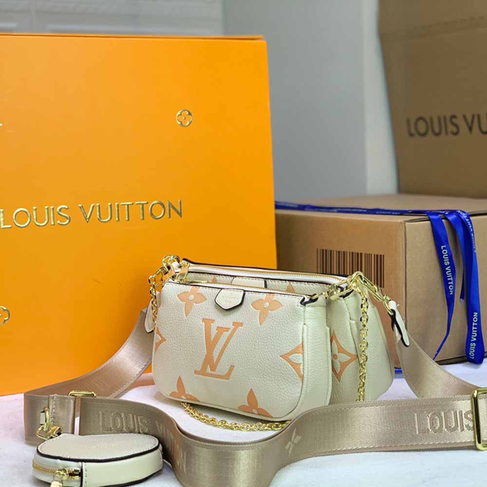 Wholesale Luxury Louis Vuitton Multi Pochette Accessoires-M44823 Pink/Blue/Beige - Image 13
