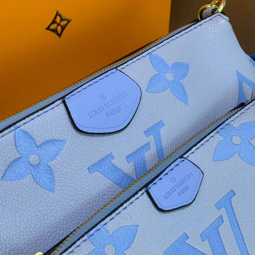 Wholesale Luxury Louis Vuitton Multi Pochette Accessoires-M44823 Pink/Blue/Beige - Image 18