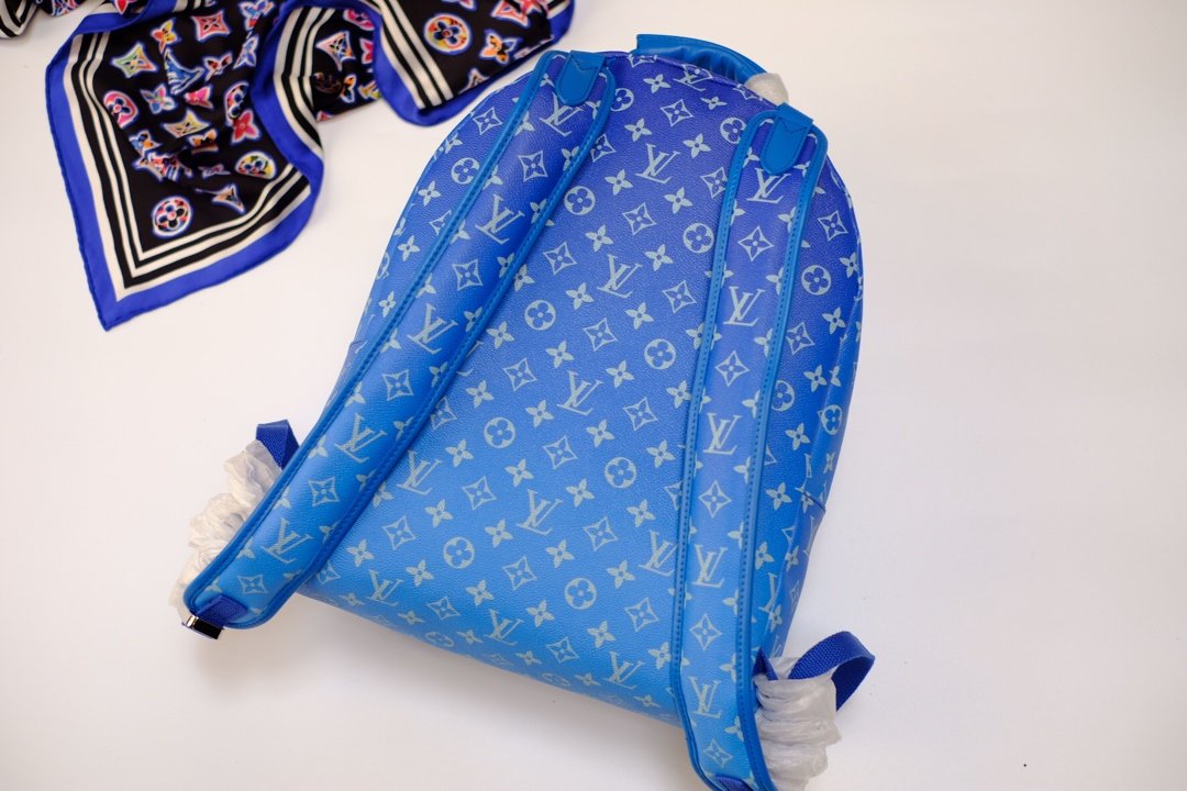 Wholesale Luxury Louis Vuitton Aaa-Backpack Multipocket M45441 Blue - Image 6