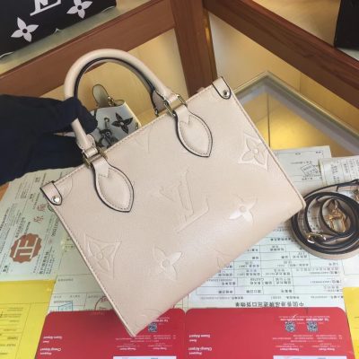 Wholesale Luxury Louis Vuitton Onthego Pm M45653 Black/Beige/Pink