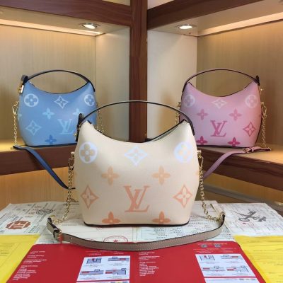 Wholesale Luxury Louis Vuitton Marshmallow Hobo Bag Beige/Pink/Blue