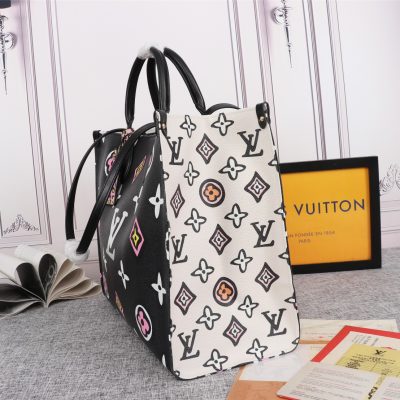 Alternative view of Wholesale Luxury Louis Vuitton Onthego Gm Carryall Black/Brown