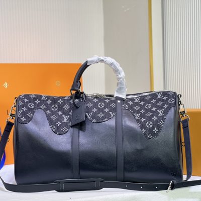 Wholesale Luxury Louis Vuitton Keepall Bandouliere 50 M45975 Black