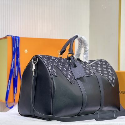 Alternative view of Wholesale Luxury Louis Vuitton Keepall Bandouliere 50 M45975 Black