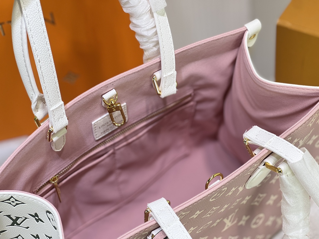 Wholesale Luxury Louis Vuitton Monogram A4 Leather Onthego Totes - Image 11