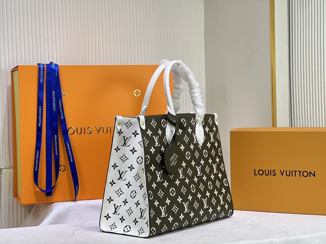 Wholesale Luxury Louis Vuitton Monogram A4 Leather Onthego Totes - Image 13