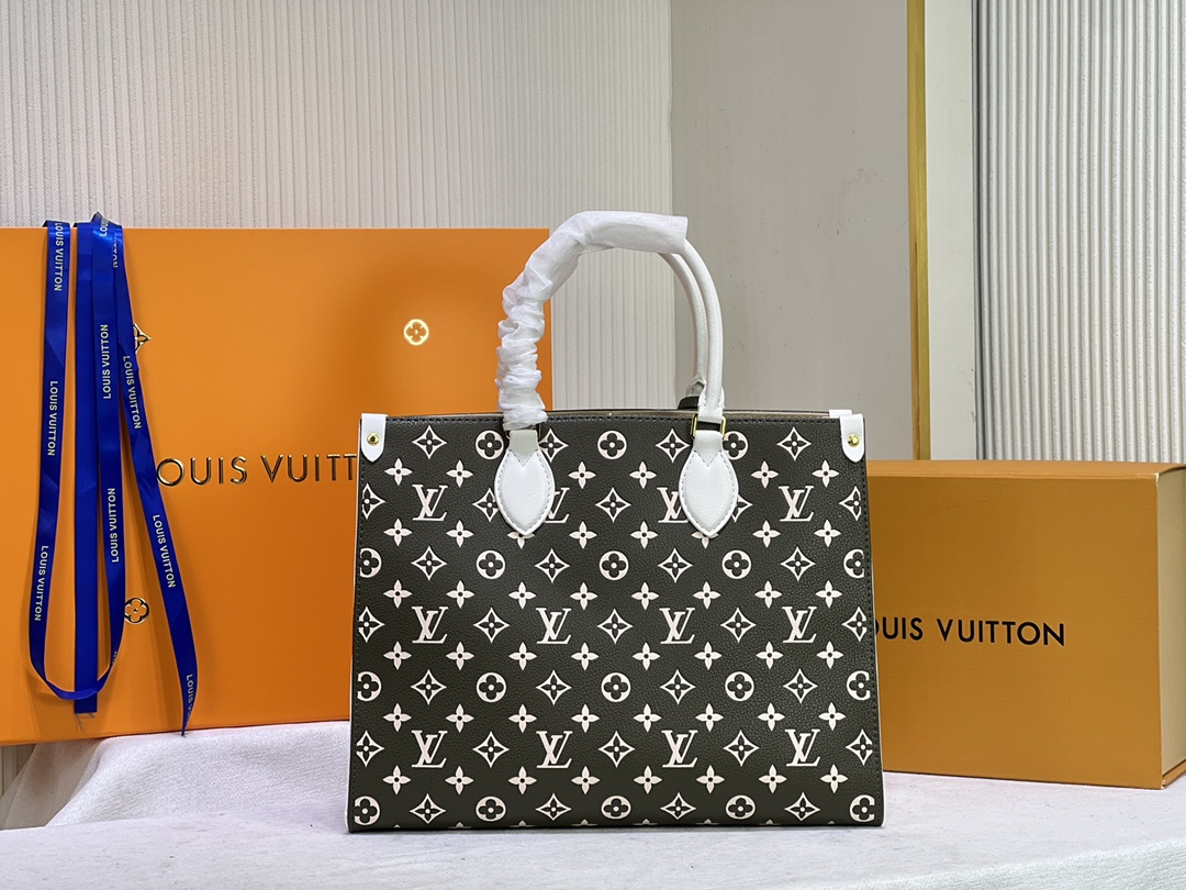 Wholesale Luxury Louis Vuitton Monogram A4 Leather Onthego Totes - Image 14