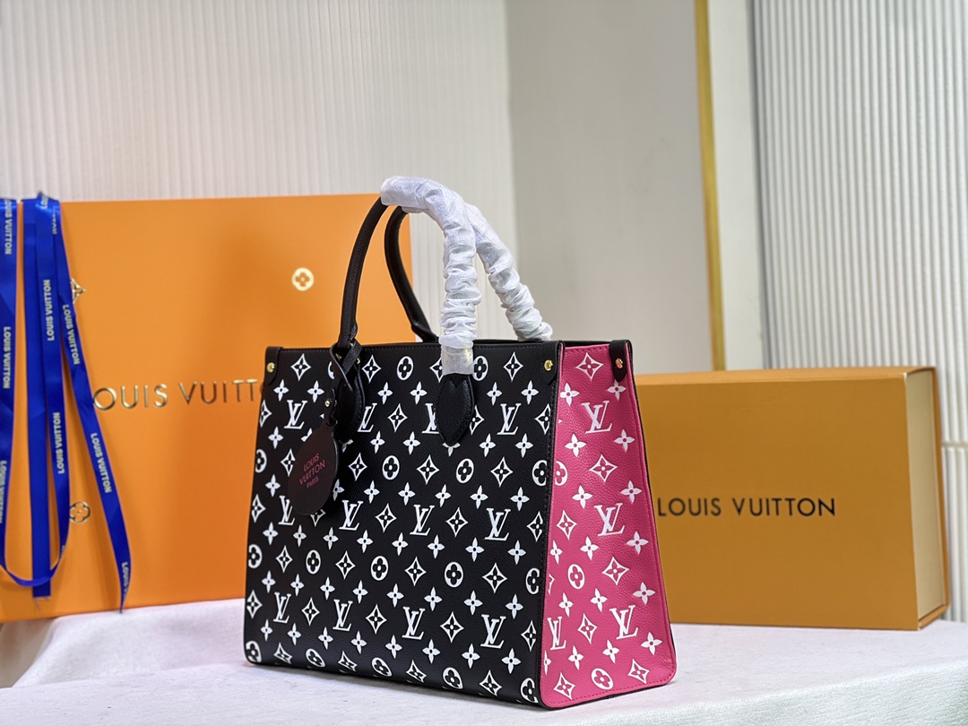 Wholesale Luxury Louis Vuitton Monogram A4 Leather Onthego Totes - Image 3