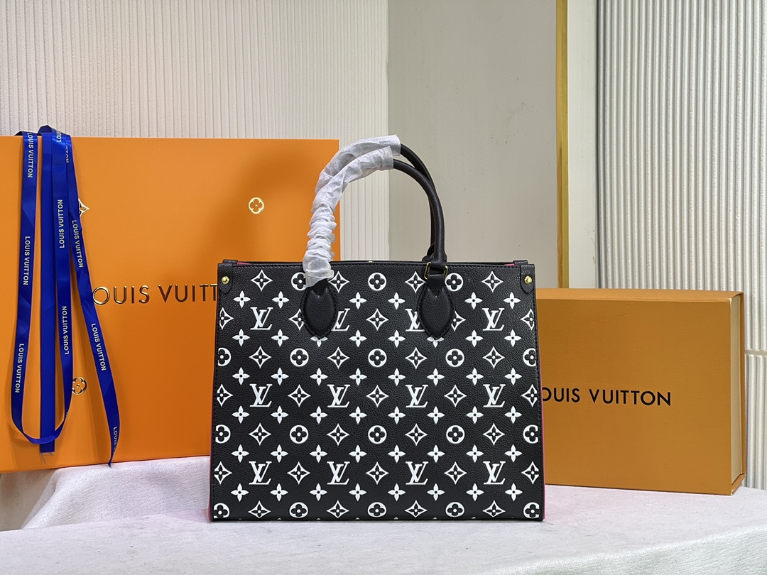 Wholesale Luxury Louis Vuitton Monogram A4 Leather Onthego Totes - Image 4