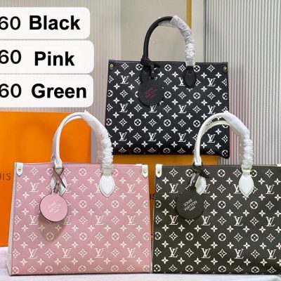 Wholesale Luxury Louis Vuitton Monogram A4 Leather Onthego Totes