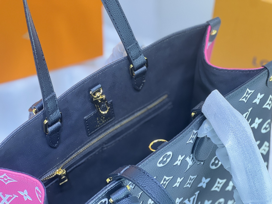 Wholesale Luxury Louis Vuitton Monogram A4 Leather Onthego Totes - Image 6