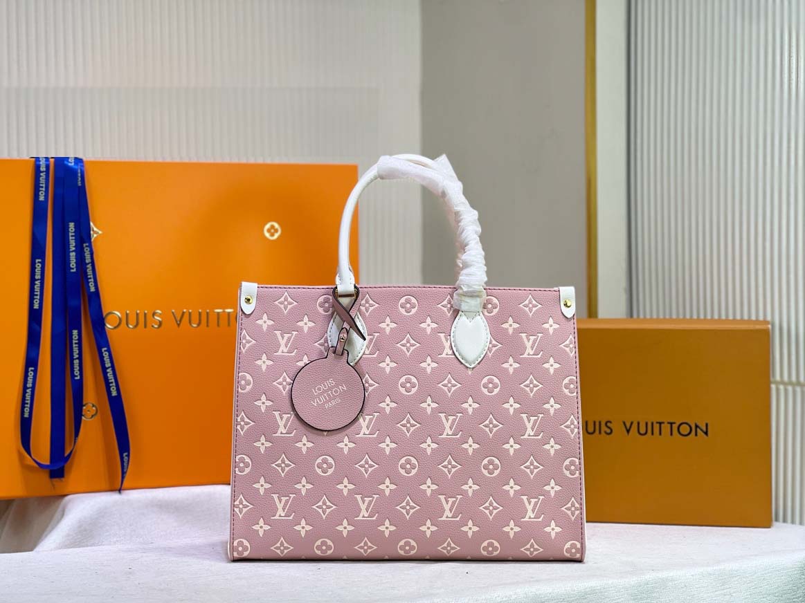 Wholesale Luxury Louis Vuitton Monogram A4 Leather Onthego Totes - Image 7