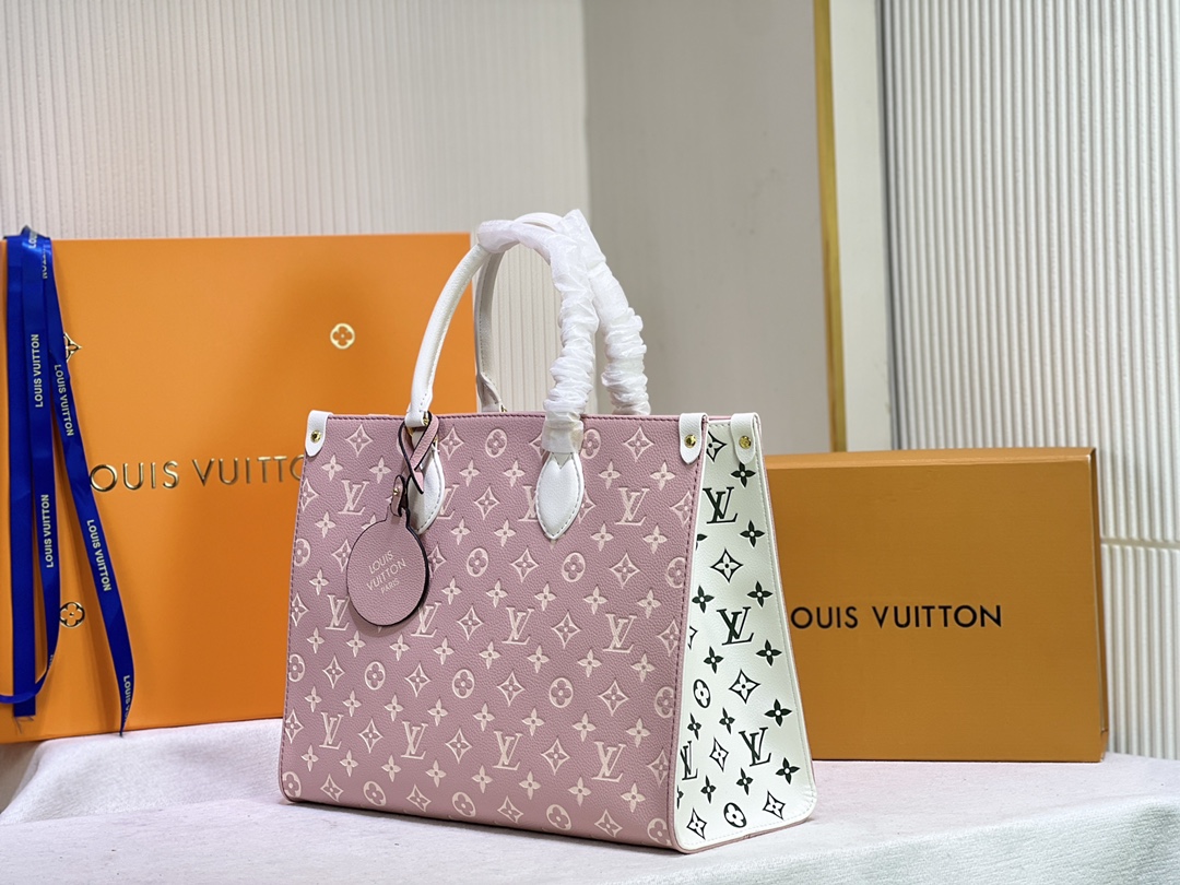 Wholesale Luxury Louis Vuitton Monogram A4 Leather Onthego Totes - Image 8