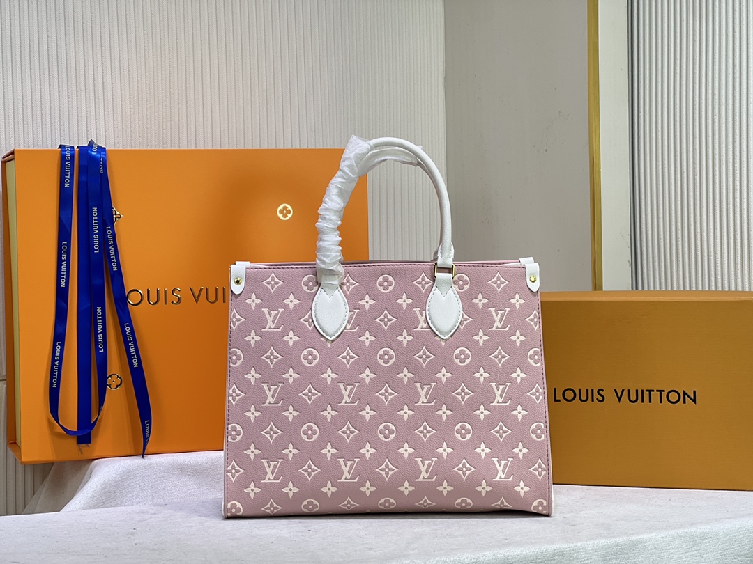 Wholesale Luxury Louis Vuitton Monogram A4 Leather Onthego Totes - Image 9