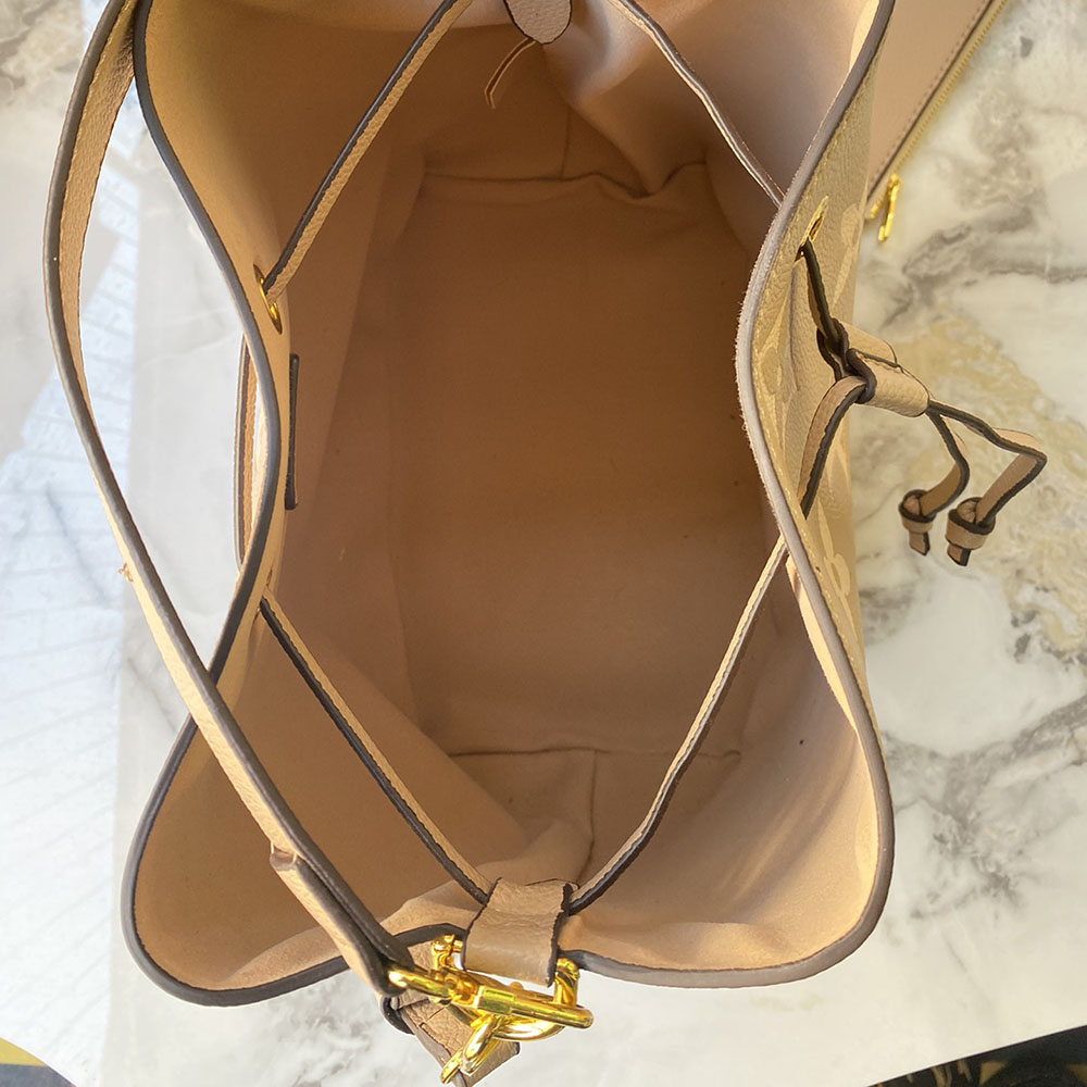 Wholesale Luxury Louis Vuitton Neonoe Mm Bucket Bag- Black/Brown - Image 10