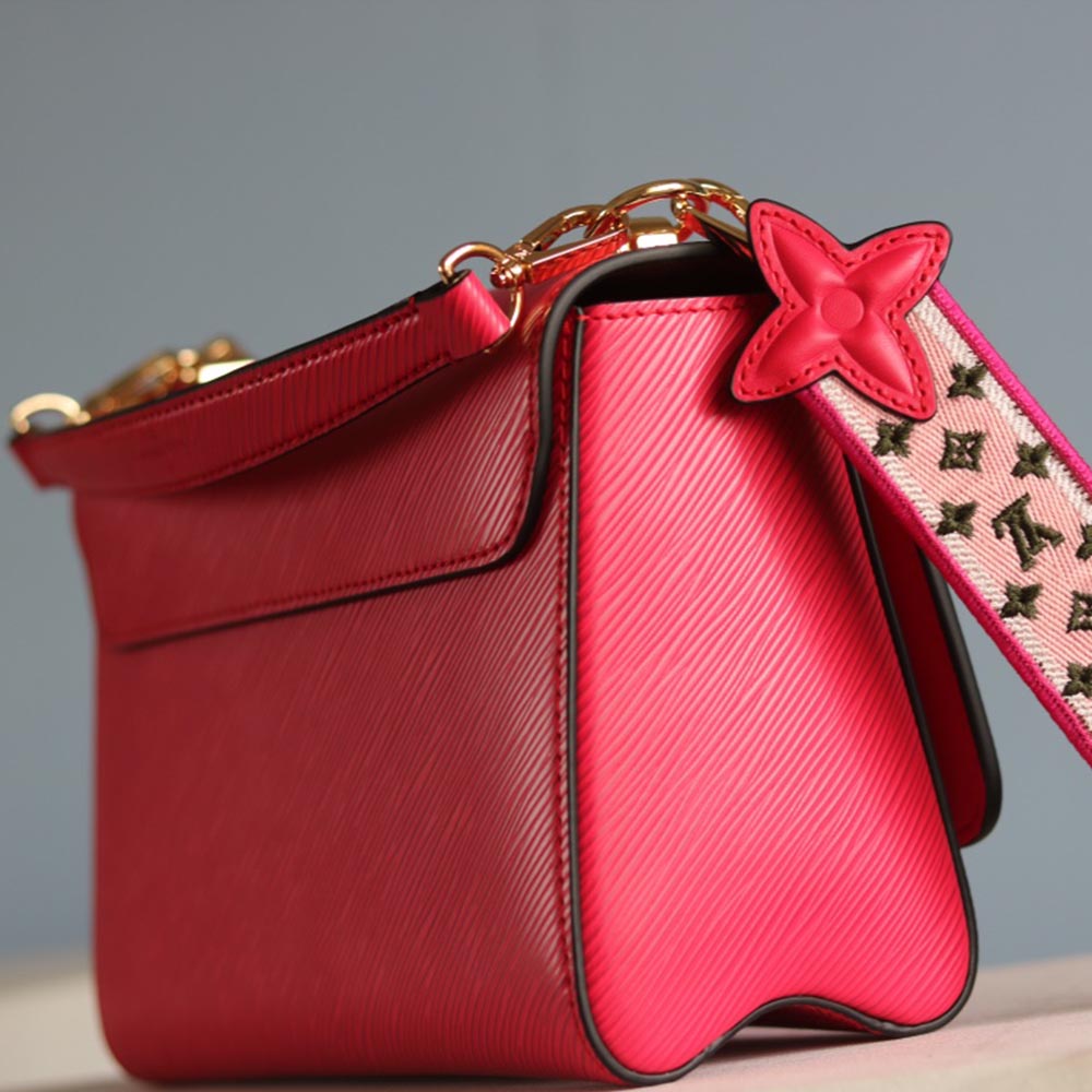 Wholesale Luxury Louis Vuitton Twist Mm M57050 Beige/Black/Pink - Image 15