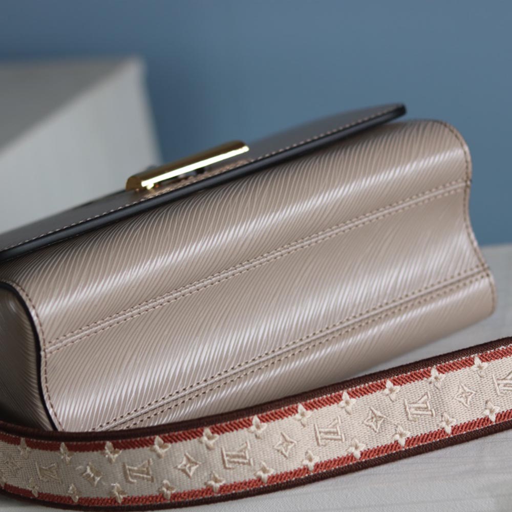 Wholesale Luxury Louis Vuitton Twist Mm M57050 Beige/Black/Pink - Image 6
